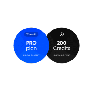 PRO Plan 12 meses + 200 Créditos